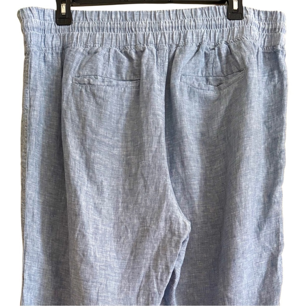 ATHLETA 100% Linen Comfy Lightweight Casual Wide-Leg Pull-On Cabo Pants Size 20 - Picture 6 of 8